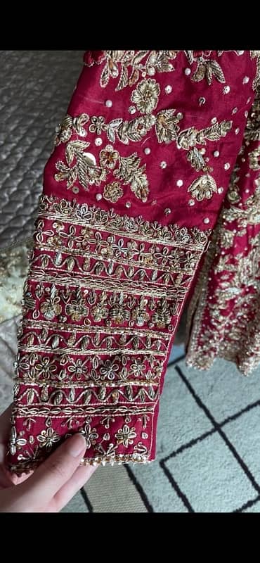 Luxury Bridal Dress/ Farshi Sharara/ Long Tail/ Traditional Dress 5