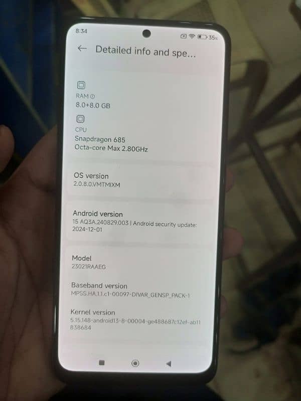 Redmi Note 12 New conditon 8GB 128GB 5 months Warenty complete saman 3