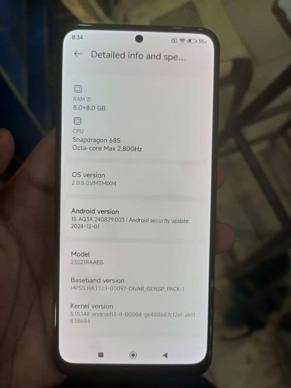 Redmi Note 12 New conditon 8GB 128GB 5 months Warenty complete saman 4