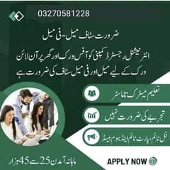 online and physical jobs available for male and female