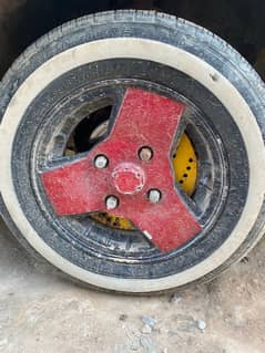 tyre with alloy rim for sale