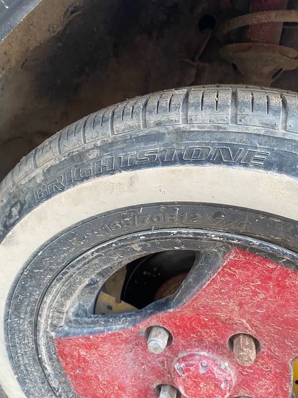 tyre with alloy rim for sale 2