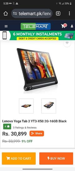 lenove yoga tab yt3-x50m