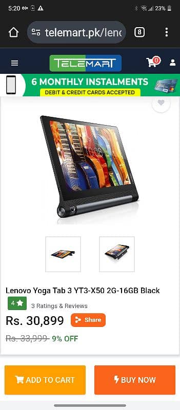 lenove yoga tab yt3-x50m 0