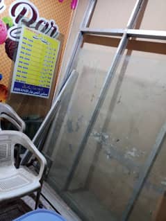 Aluminium glass shop front frame