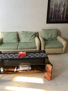 3seater sofa with center table