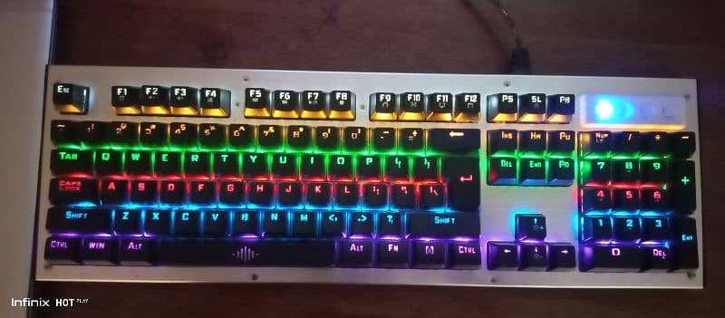 Sale just like new wired rgb gaming mechanical keyboard + free mouse. 0