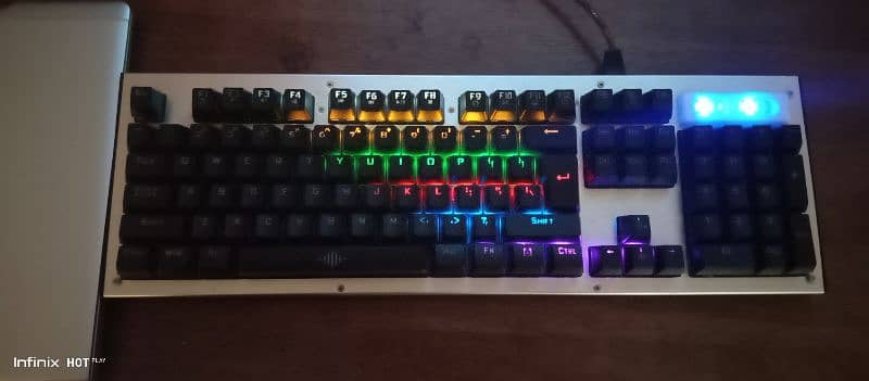 Sale just like new wired rgb gaming mechanical keyboard + free mouse. 2