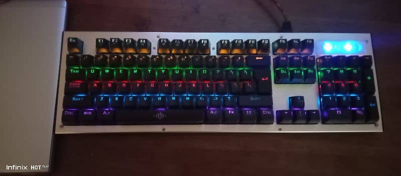 Sale just like new wired rgb gaming mechanical keyboard + free mouse. 5