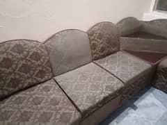 Sofa set with high quality foam and wood used.