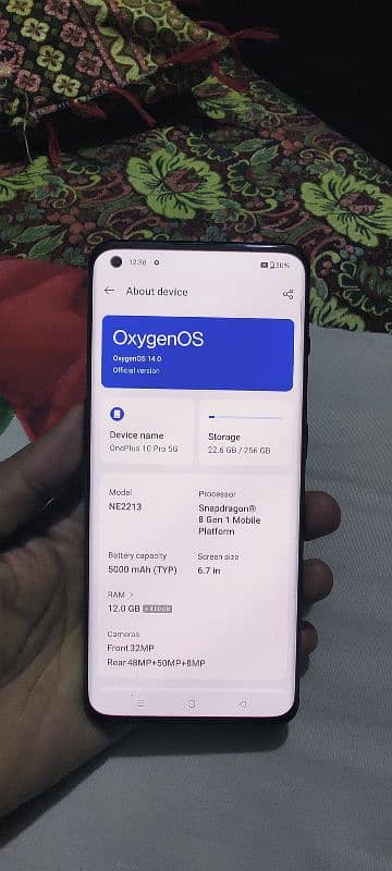 OnePlus 10 pro, 12/256, dual sim working. 8