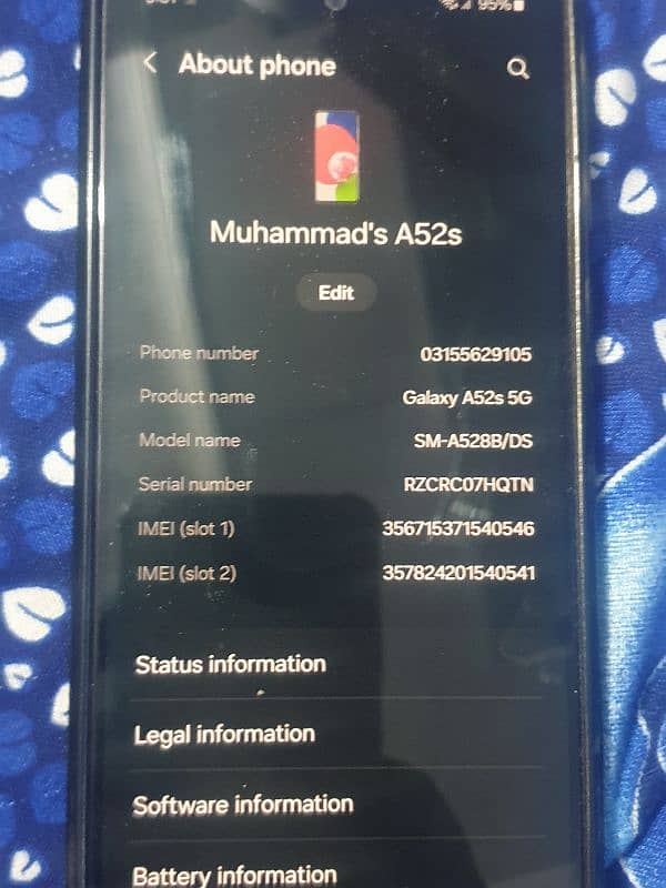 samsung A52s 5G non pta 7