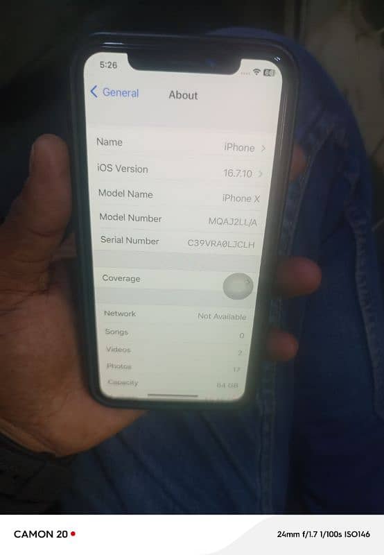 I phone x PTA approve 68 gb 7