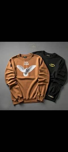 Men's Fleece Printed Sweatshirt