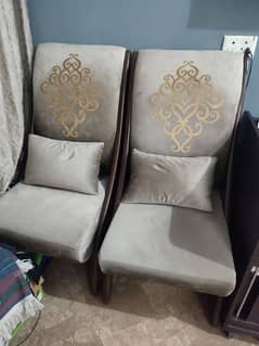 Pair of poshish chairs with good lumbar support