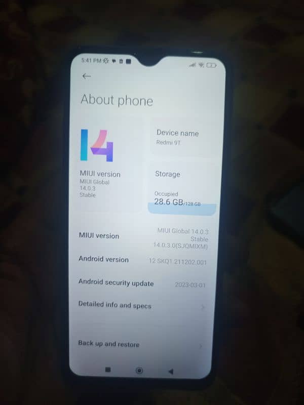 redmi 6+2 GB ram 128 GB memory 7