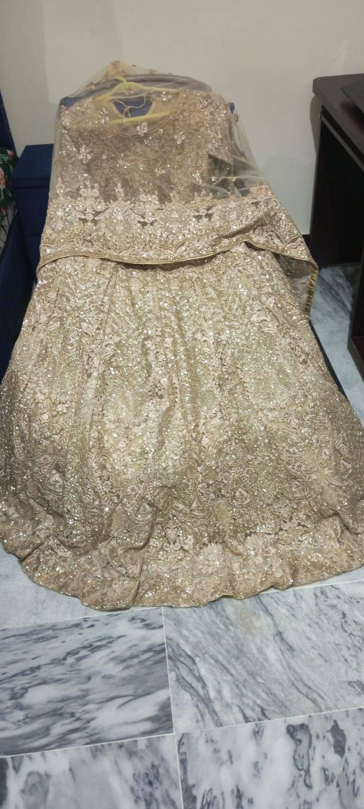 Bridal lehenga with Mixed Work ,Very beutiful and unique peice 4