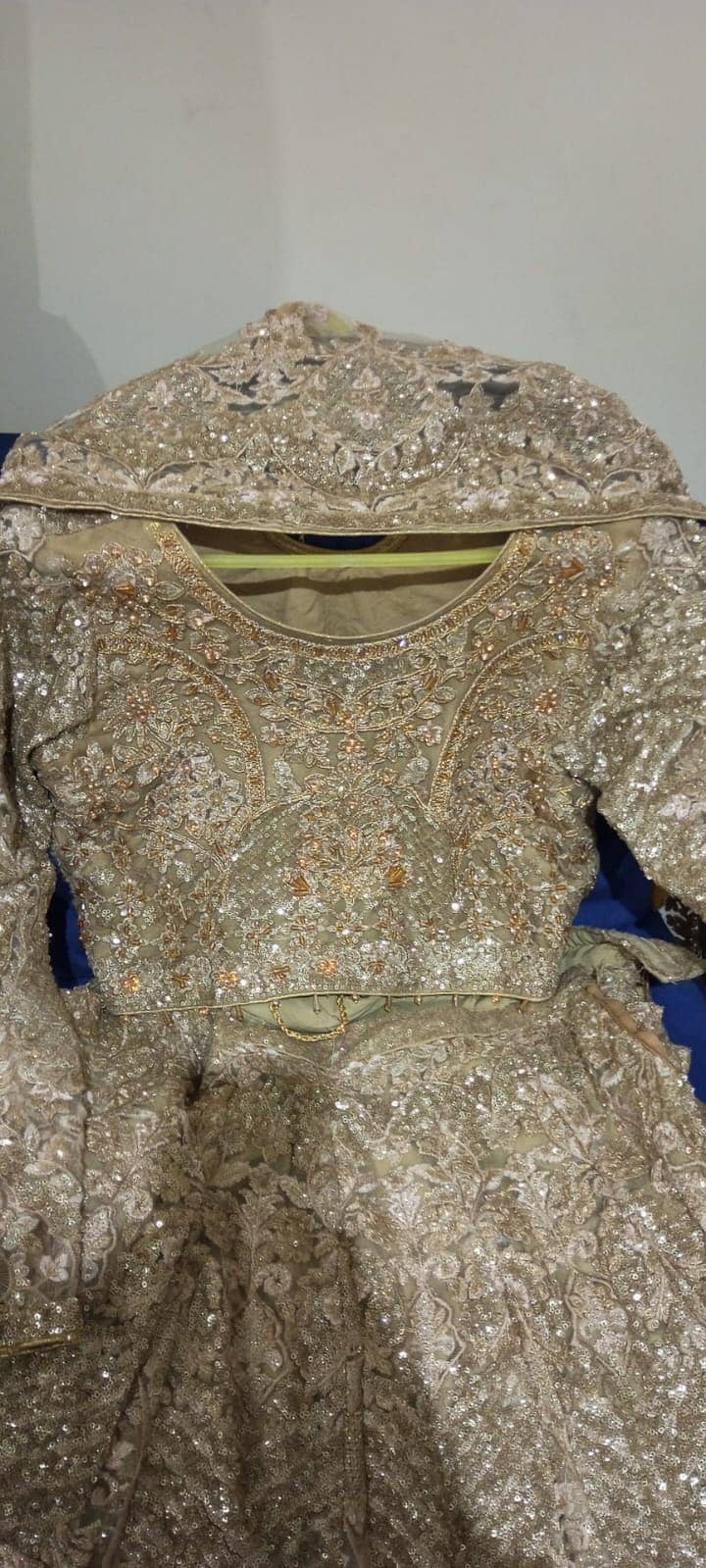 Bridal lehenga with Mixed Work ,Very beutiful and unique peice 8