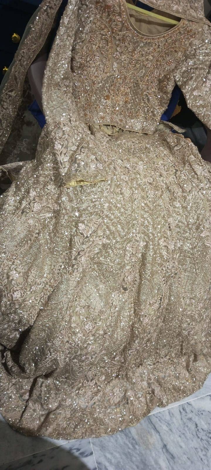 Bridal lehenga with Mixed Work ,Very beutiful and unique peice 9