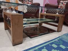 Double Mirror Center Table