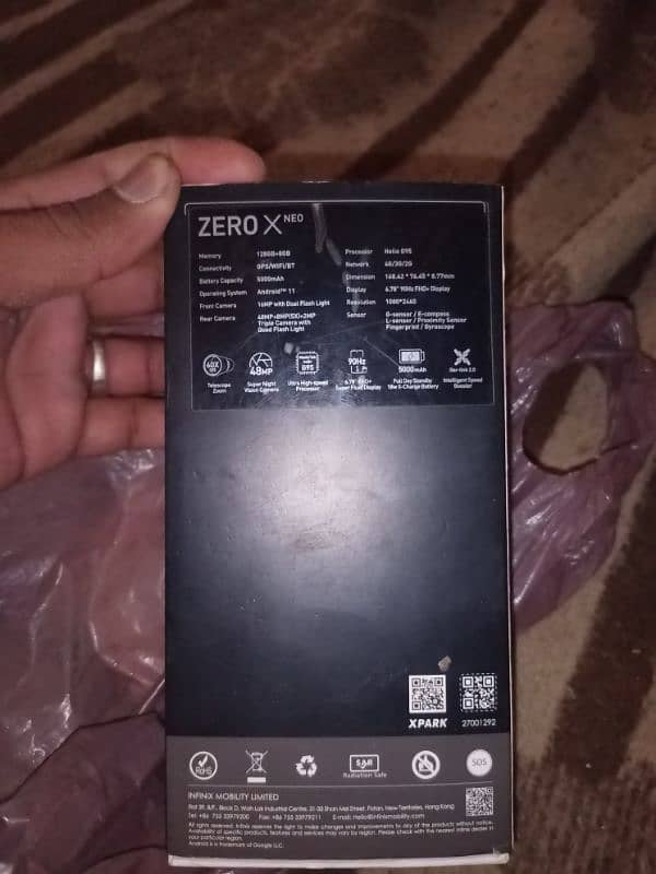 8+5//128. infinix zero x neo wide box . . my nbr. . 03253586599 7