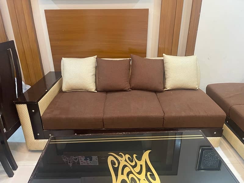 L Shaped Sofa Set with Center Table 3