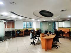 2000 Sqft Brand New Semi Furnished Office Original Pics Main Boulevard Gulberg For Rent