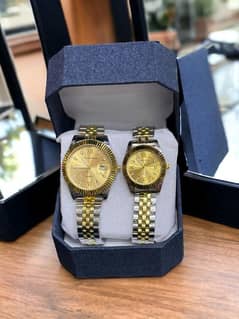 Stylish Quartz Couple - 2 pcs     free delivery