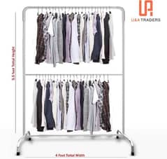 double Cloth Hanging Stand Rack free home delivery cash on delivery