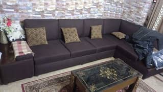 L shape sofa set