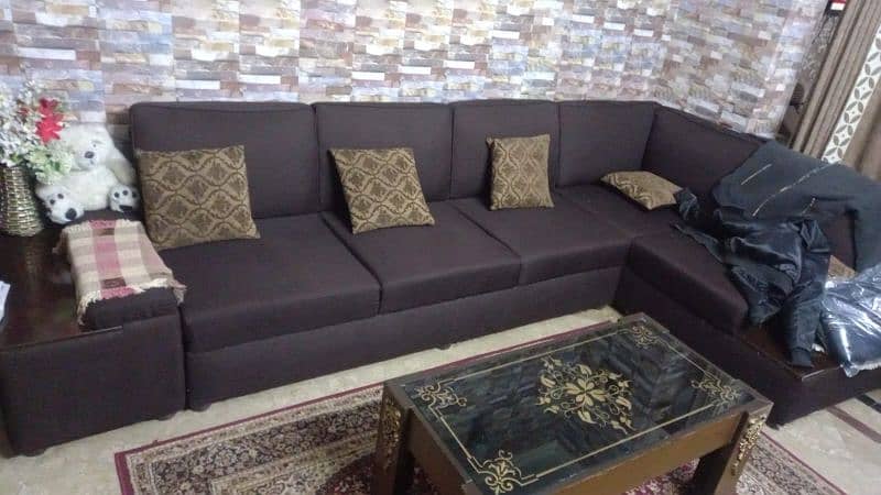 L shape sofa set 0