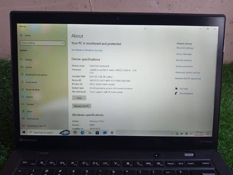 Lenovo X1 Carbon |core i7 5th generation| touch Screen 2