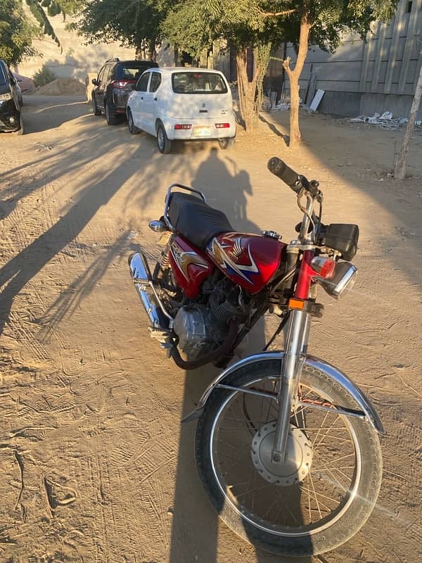 honda cg 125 red color 6