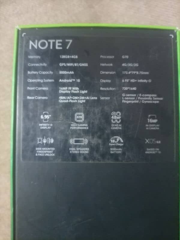 infinix note7 4/128 for sale 1