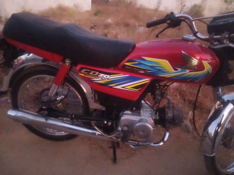 Honda CD 70 lush conditions Islamabad number 3