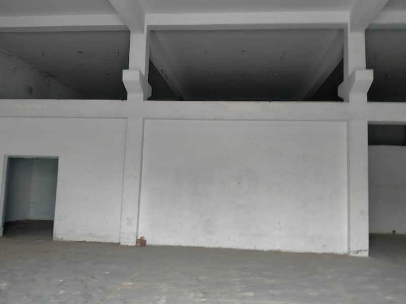 I-9 WAREHOUSE 30,000 SQ. FEET GOOD HEIGHT BEST LOCATION NEAR TO DRY PORT SEPARTE GATE FOR IN & OUT. PARKING SPACE FOR LONG VEHICALS REAL PICS ATTACHED 12