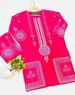 Stylish block printed Linen Shirt and Trouser 2-pcs