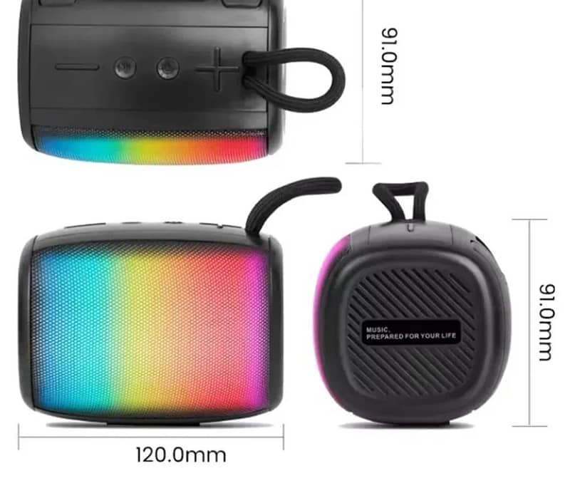 Kisonli S18 RGB Colorful High-Quality Portable Bluetooth Speaker 3