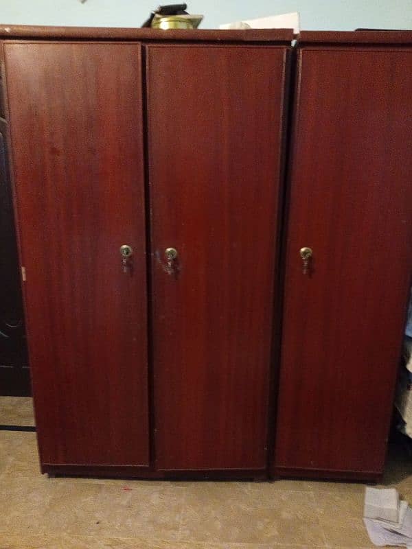 3 door woodens cupboard for sell 1