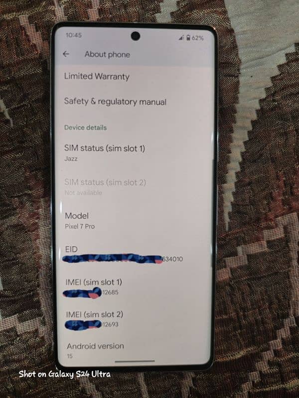 Google pixel 7 pro official pta Urgent Sale 4