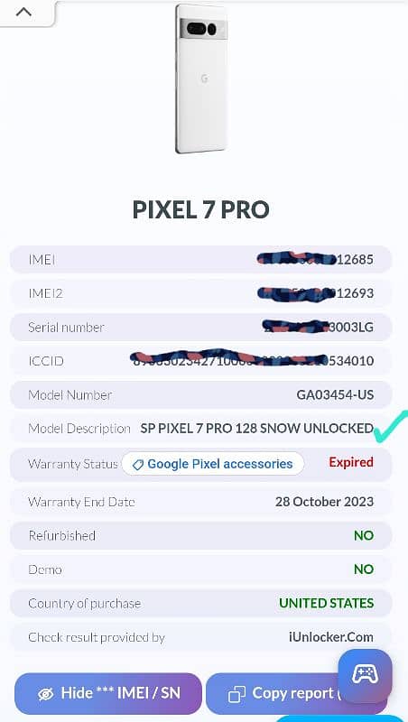 Google pixel 7 pro official pta Urgent Sale 7