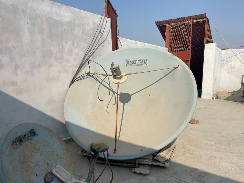 Dish Antenna 2 ,and 1, Receiver device for sale 4