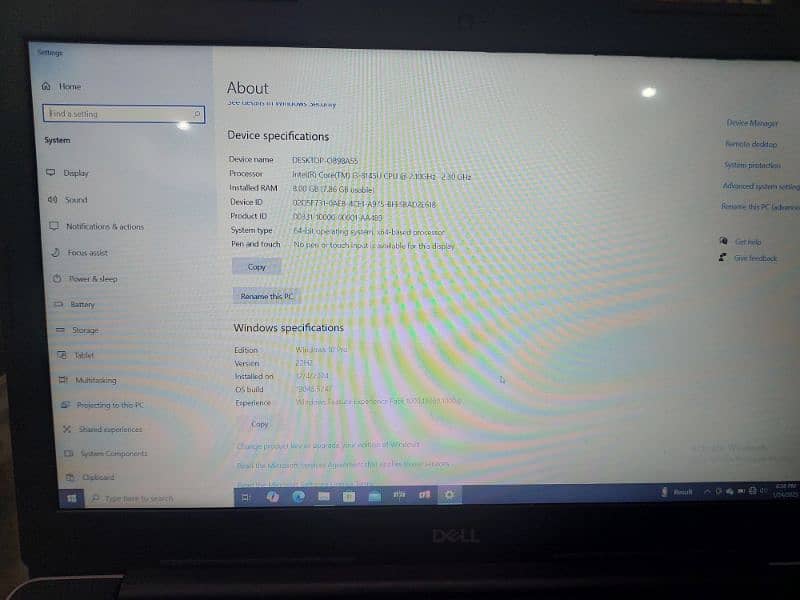 Dell Laptop 8gb Ram Core i3 4