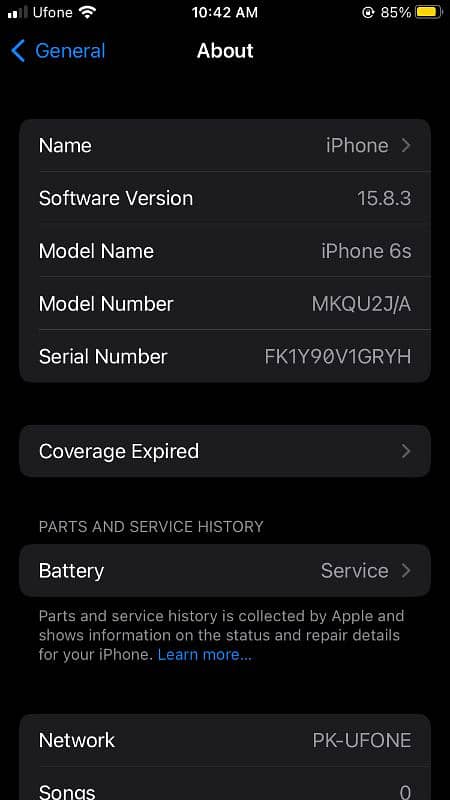 iPhone 6s pta approved 128gb BH 77% 6