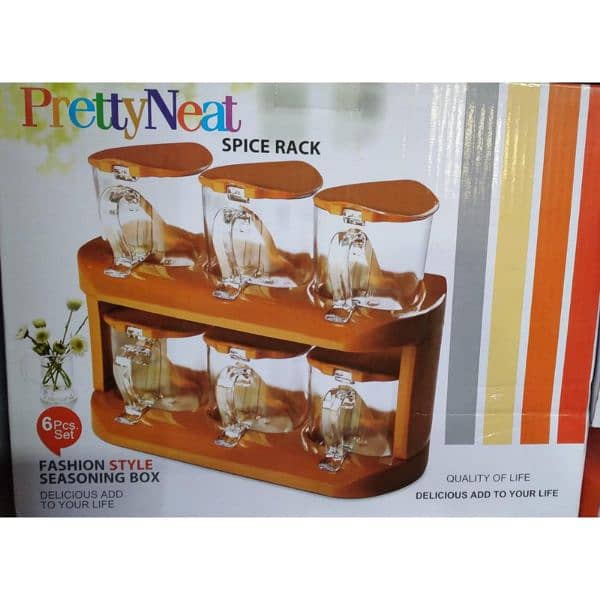 6 Pcs Fashion Style Seasoning Spice Rack Set 4