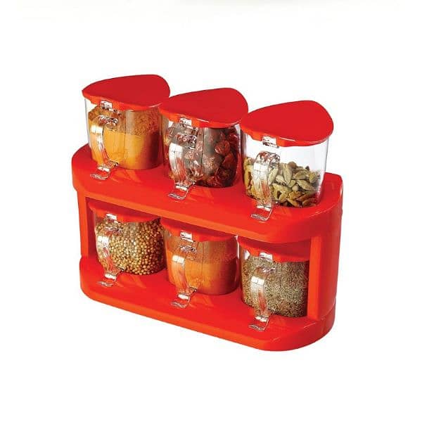 6 Pcs Fashion Style Seasoning Spice Rack Set 5