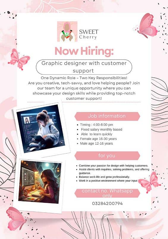 looking for a basic graphic designer with client  service and handling 0