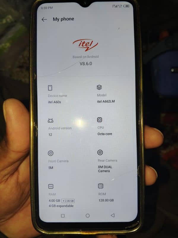 itel a60s 4