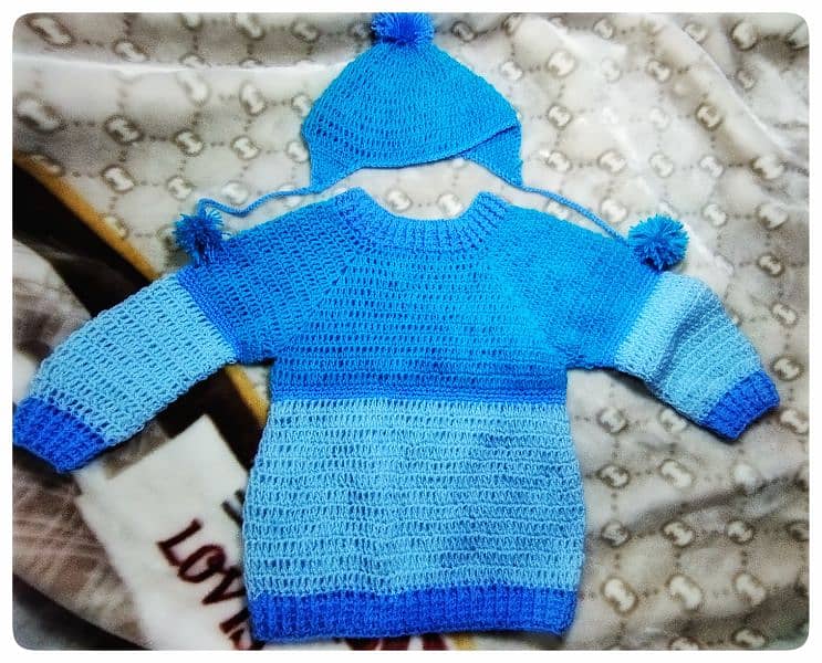 Handmade woolen sweater for Baby Boy 0