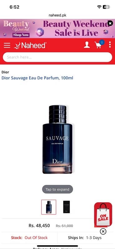 Dior Savauge eau de perfum 3